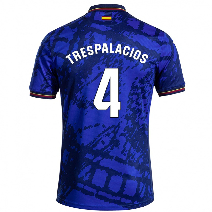 Danxen Heren Adrián Trespalacios #4 Donkerder Blauw Thuisshirt Thuistenue 2024/25 T-Shirt