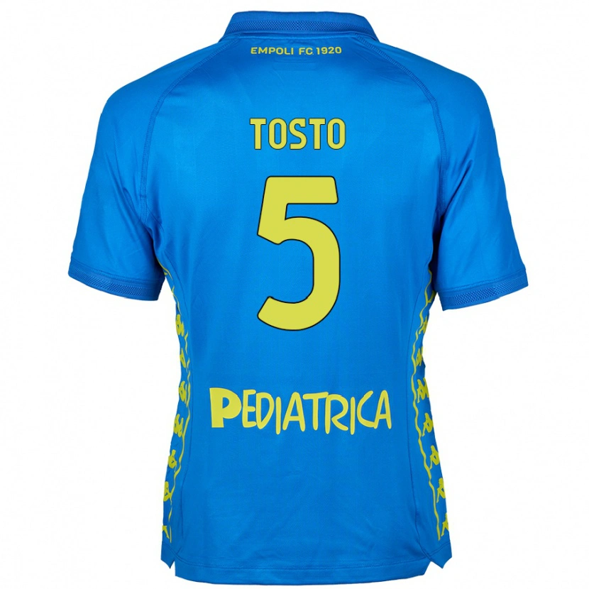 Danxen Heren Lorenzo Tosto #5 Blauw Thuisshirt Thuistenue 2024/25 T-Shirt