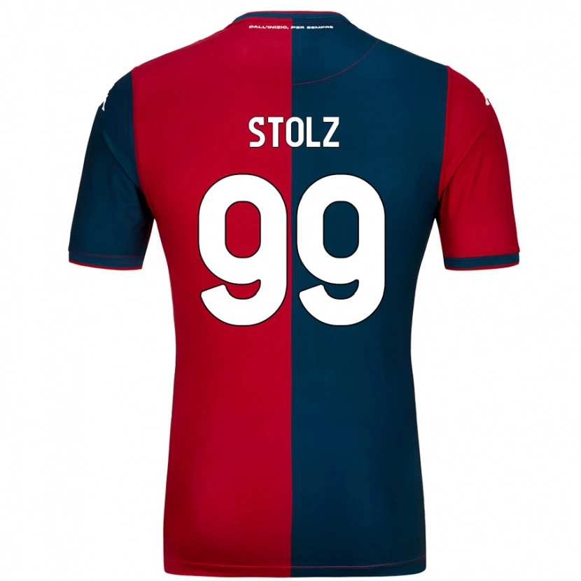 Danxen Heren Franz Stolz #99 Rood Donkerblauw Thuisshirt Thuistenue 2024/25 T-Shirt