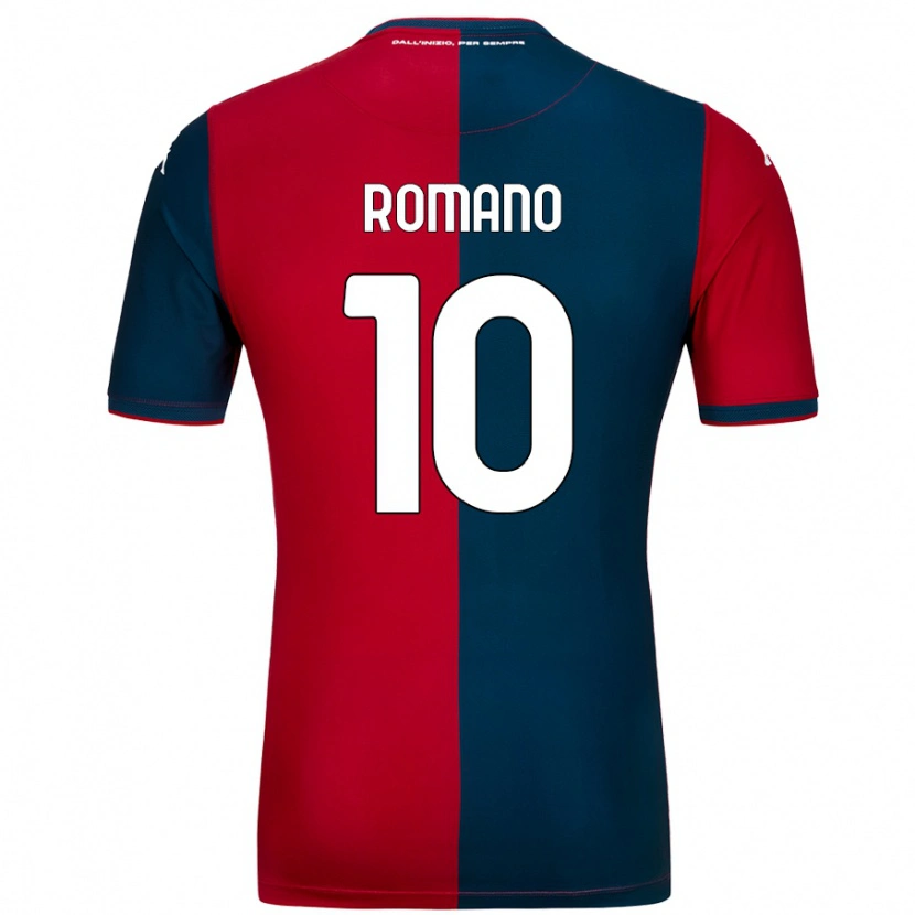 Danxen Heren Marco Romano #10 Rood Donkerblauw Thuisshirt Thuistenue 2024/25 T-Shirt