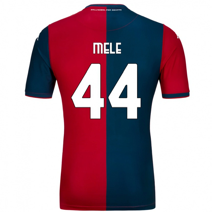 Danxen Heren Chiara Mele #44 Rood Donkerblauw Thuisshirt Thuistenue 2024/25 T-Shirt