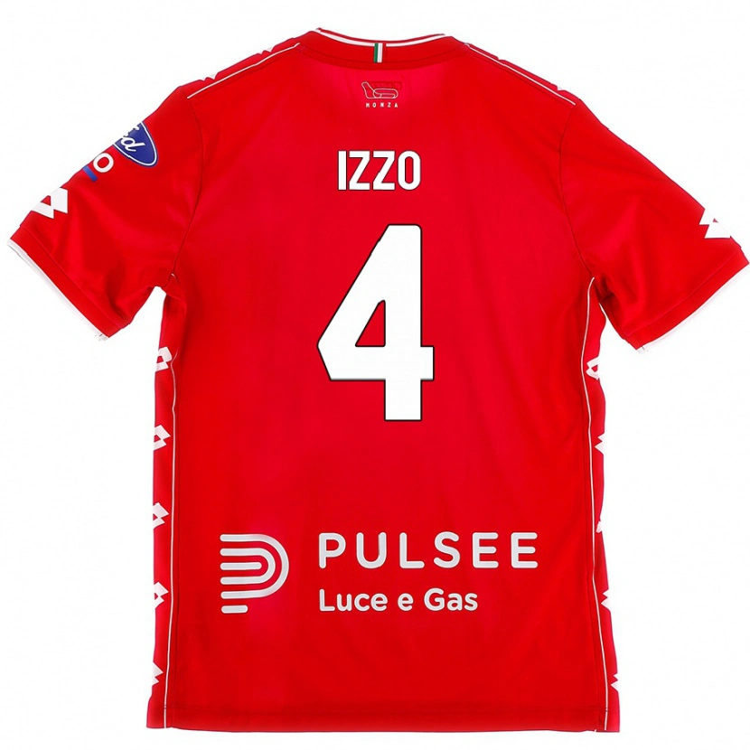 Danxen Heren Armando Izzo #4 Rood Wit Thuisshirt Thuistenue 2024/25 T-Shirt