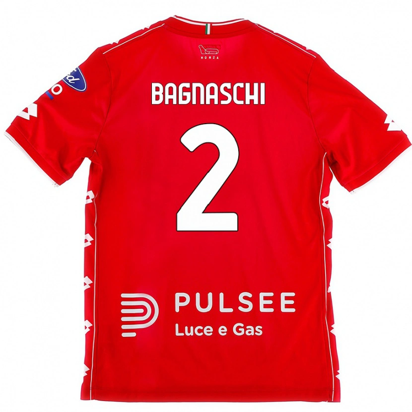 Danxen Heren Alessandro Bagnaschi #2 Rood Wit Thuisshirt Thuistenue 2024/25 T-Shirt