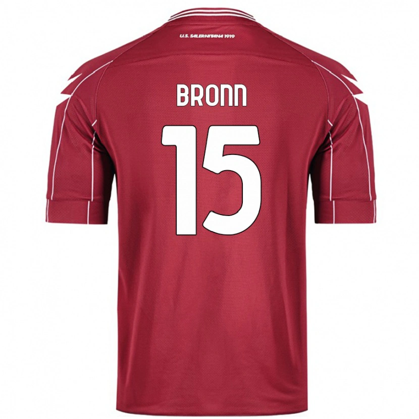 Danxen Heren Dylan Bronn #15 Bordeauxrood Thuisshirt Thuistenue 2024/25 T-Shirt