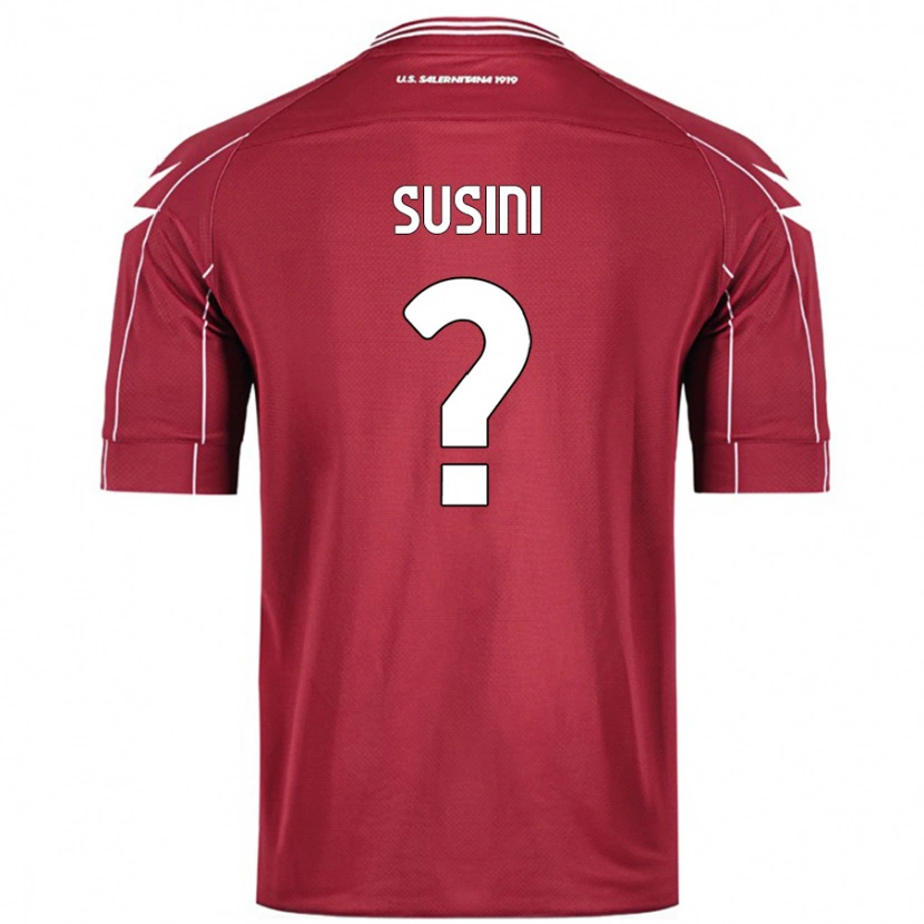 Danxen Heren Antonio Susini #0 Bordeauxrood Thuisshirt Thuistenue 2024/25 T-Shirt