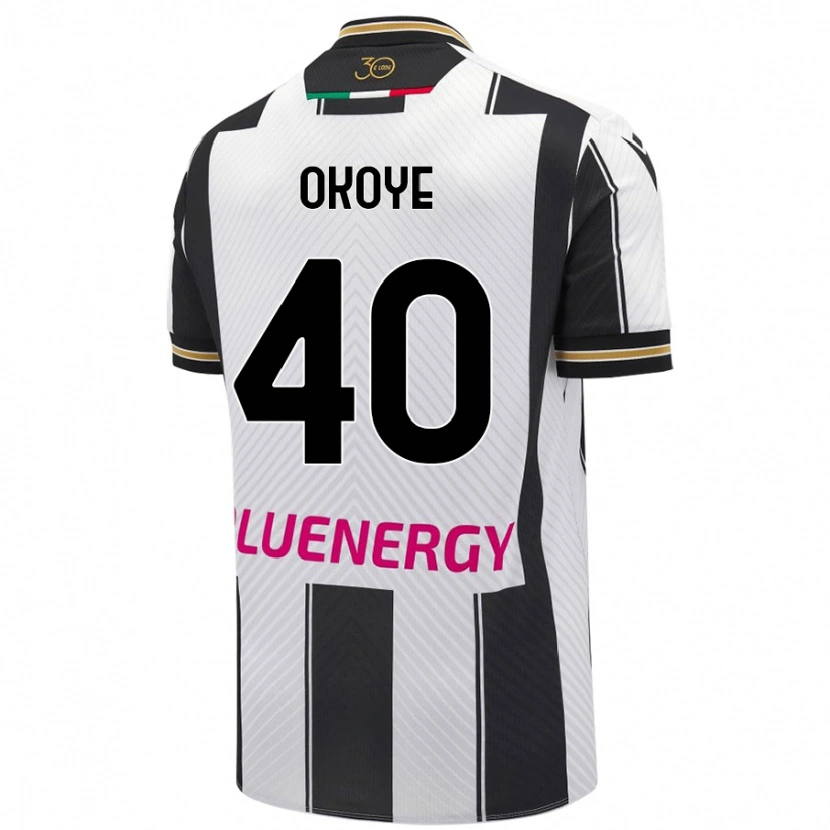 Danxen Heren Maduka Okoye #40 Wit Zwart Thuisshirt Thuistenue 2024/25 T-Shirt