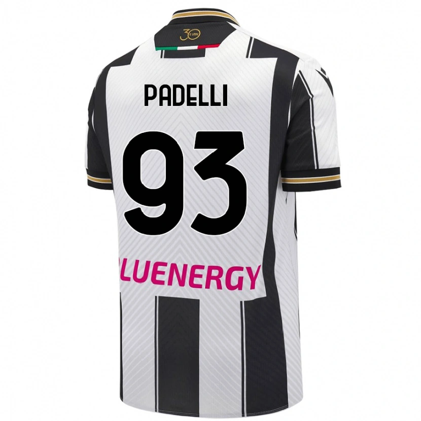 Danxen Heren Daniele Padelli #93 Wit Zwart Thuisshirt Thuistenue 2024/25 T-Shirt