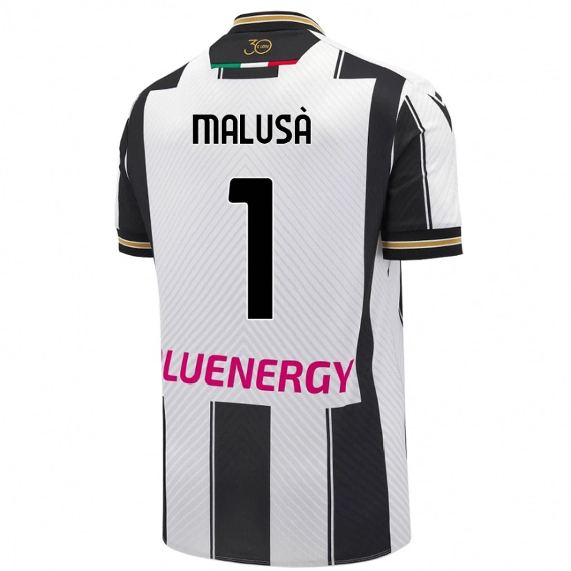 Danxen Heren Joel Malusà #1 Wit Zwart Thuisshirt Thuistenue 2024/25 T-Shirt