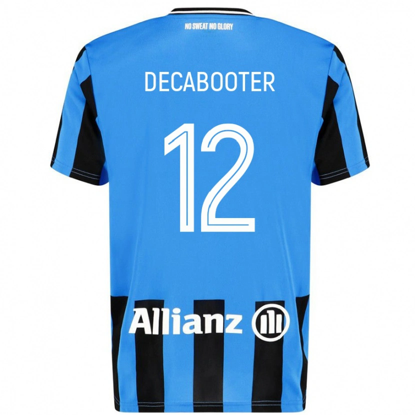 Danxen Heren Marith Decabooter #12 Hemelsblauw Zwart Thuisshirt Thuistenue 2024/25 T-Shirt