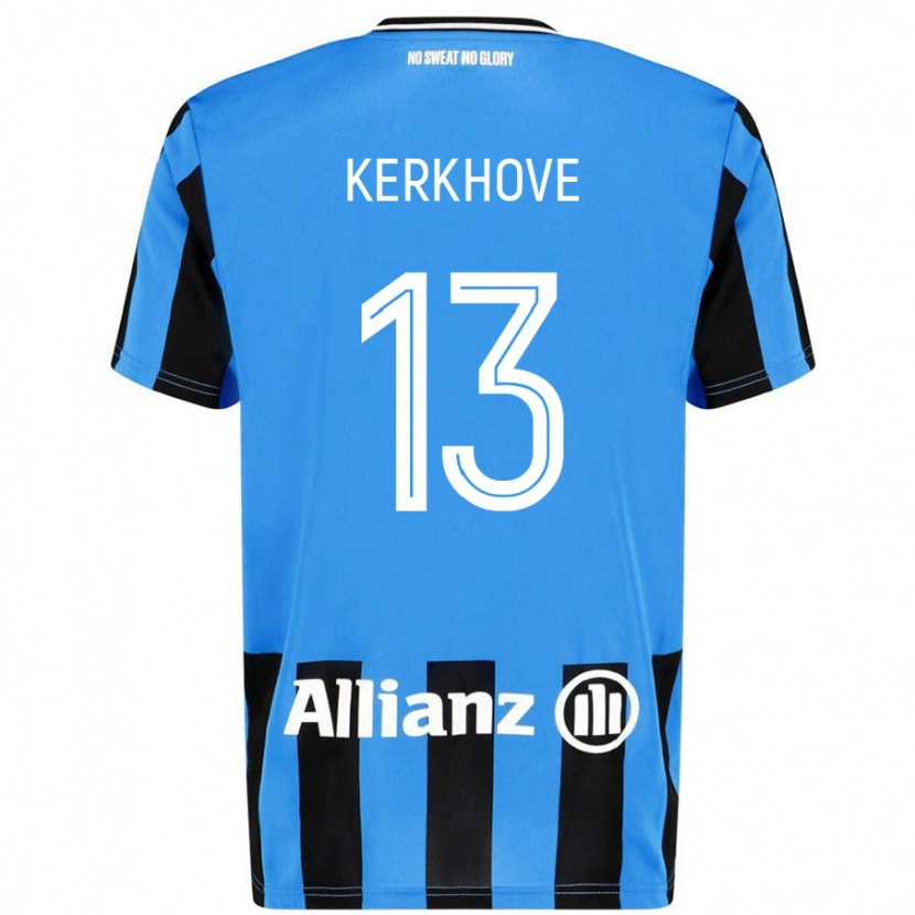 Danxen Heren Angel Kerkhove #13 Hemelsblauw Zwart Thuisshirt Thuistenue 2024/25 T-Shirt