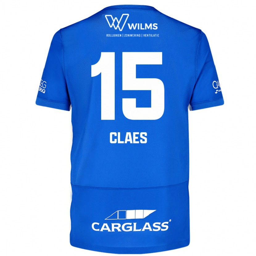 Danxen Heren Thomas Claes #15 Blauw Thuisshirt Thuistenue 2024/25 T-Shirt