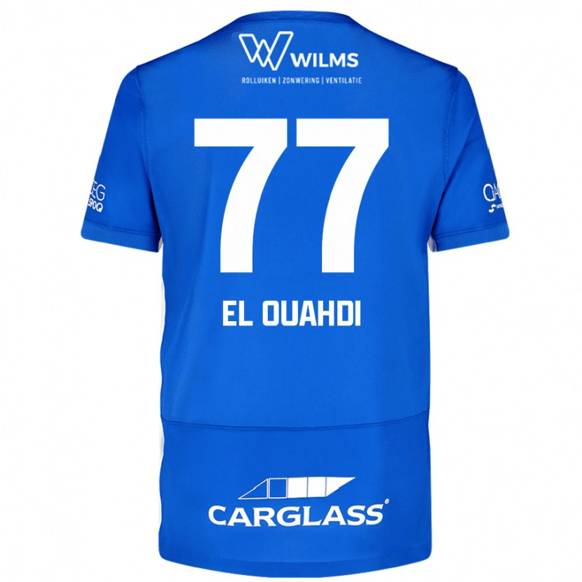 Danxen Heren Zakaria El Ouahdi #77 Blauw Thuisshirt Thuistenue 2024/25 T-Shirt