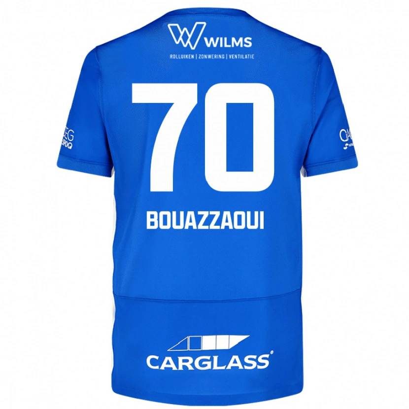 Danxen Heren Ilyas Bouazzaoui #70 Blauw Thuisshirt Thuistenue 2024/25 T-Shirt