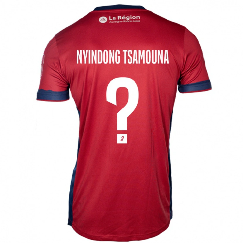 Danxen Heren Jean Nyindong Tsamouna #0 Licht Bordeauxrood Thuisshirt Thuistenue 2024/25 T-Shirt