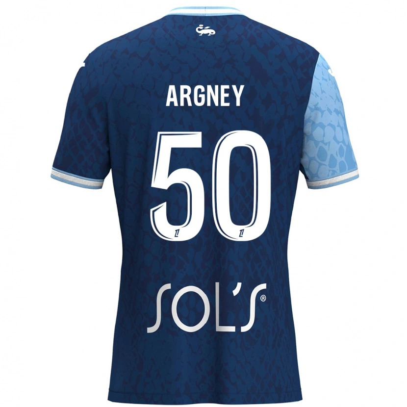 Danxen Heren Paul Argney #50 Hemelsblauw Donkerblauw Thuisshirt Thuistenue 2024/25 T-Shirt