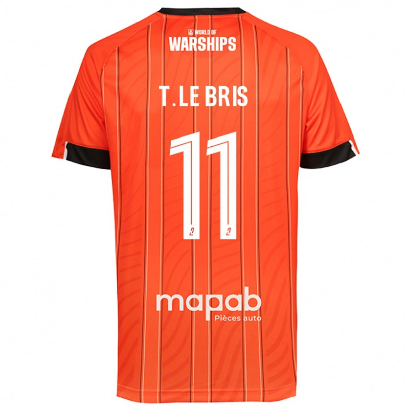 Danxen Heren Théo Le Bris #11 Oranje Thuisshirt Thuistenue 2024/25 T-Shirt