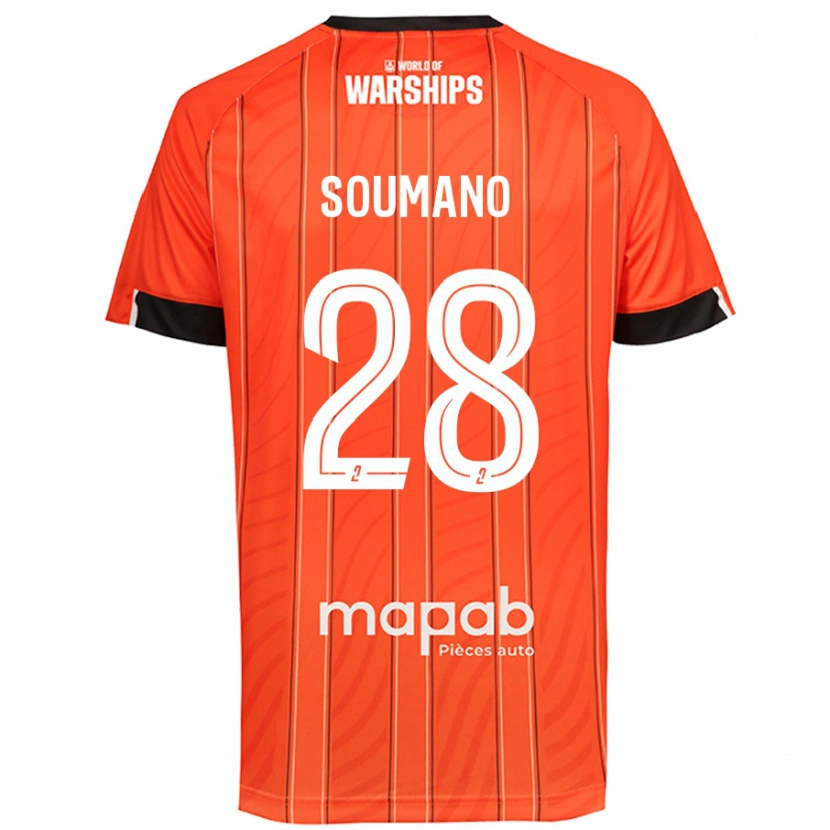 Danxen Heren Sambou Soumano #28 Oranje Thuisshirt Thuistenue 2024/25 T-Shirt