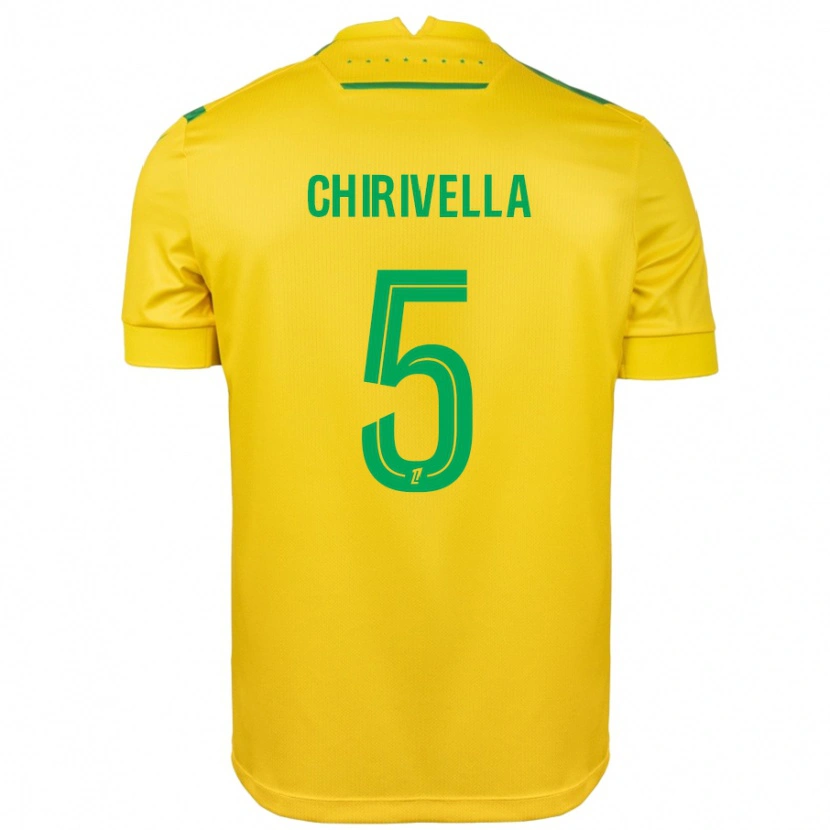 Danxen Heren Pedro Chirivella #5 Geel Groen Thuisshirt Thuistenue 2024/25 T-Shirt