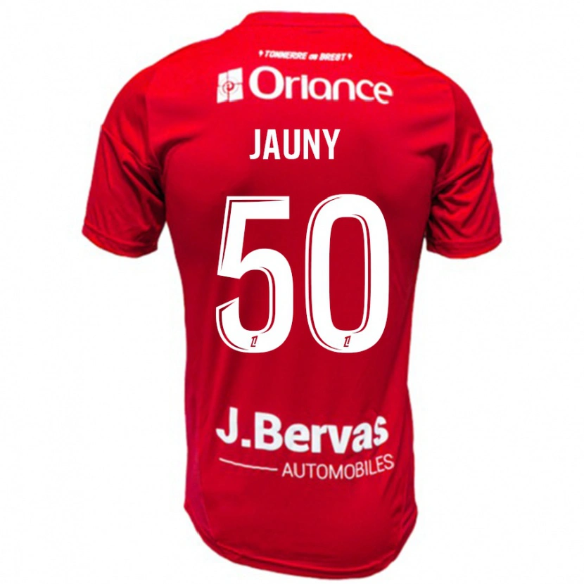 Danxen Heren Noah Jauny #50 Rood Wit Thuisshirt Thuistenue 2024/25 T-Shirt