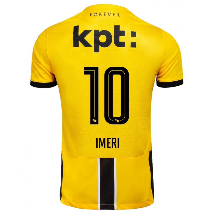 Danxen Heren Kastriot Imeri #10 Geel Zwart Thuisshirt Thuistenue 2024/25 T-Shirt