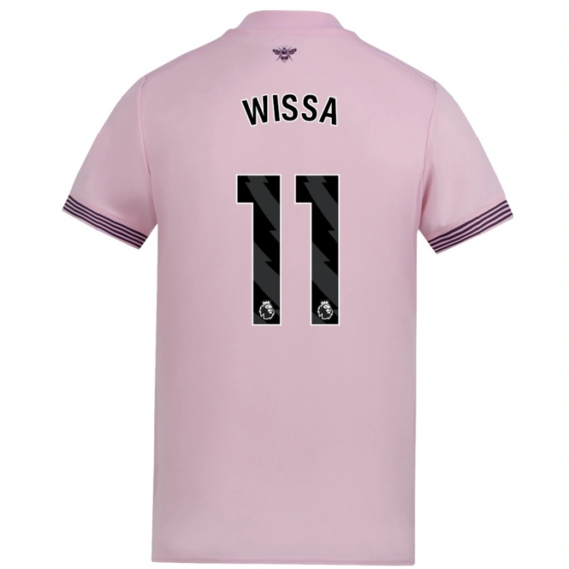 Danxen Heren Yoane Wissa #11 Roze Uitshirt Uittenue 2024/25 T-Shirt