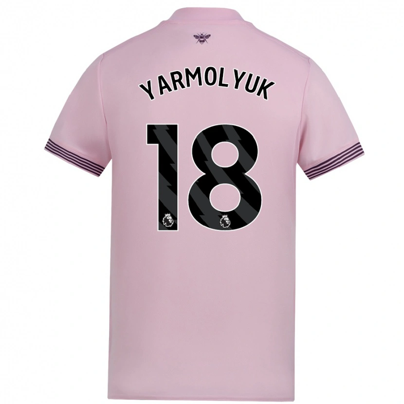 Danxen Heren Yegor Yarmolyuk #18 Roze Uitshirt Uittenue 2024/25 T-Shirt