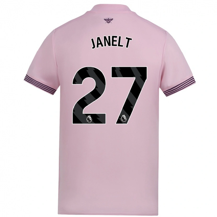 Danxen Heren Vitaly Janelt #27 Roze Uitshirt Uittenue 2024/25 T-Shirt