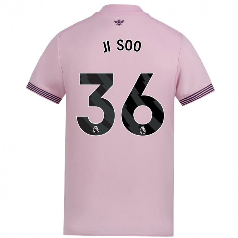 Danxen Heren Ji-Soo Kim #36 Roze Uitshirt Uittenue 2024/25 T-Shirt