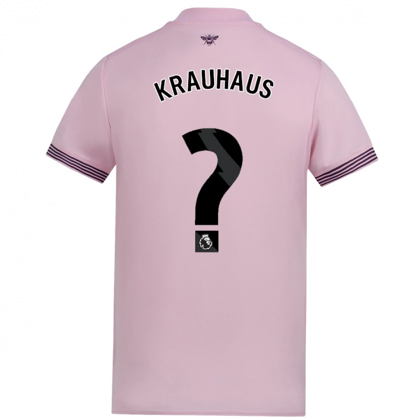 Danxen Heren Ben Krauhaus #0 Roze Uitshirt Uittenue 2024/25 T-Shirt