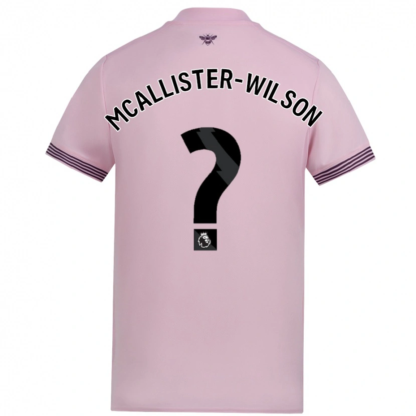 Danxen Heren Zack Mcallister-Wilson #0 Roze Uitshirt Uittenue 2024/25 T-Shirt