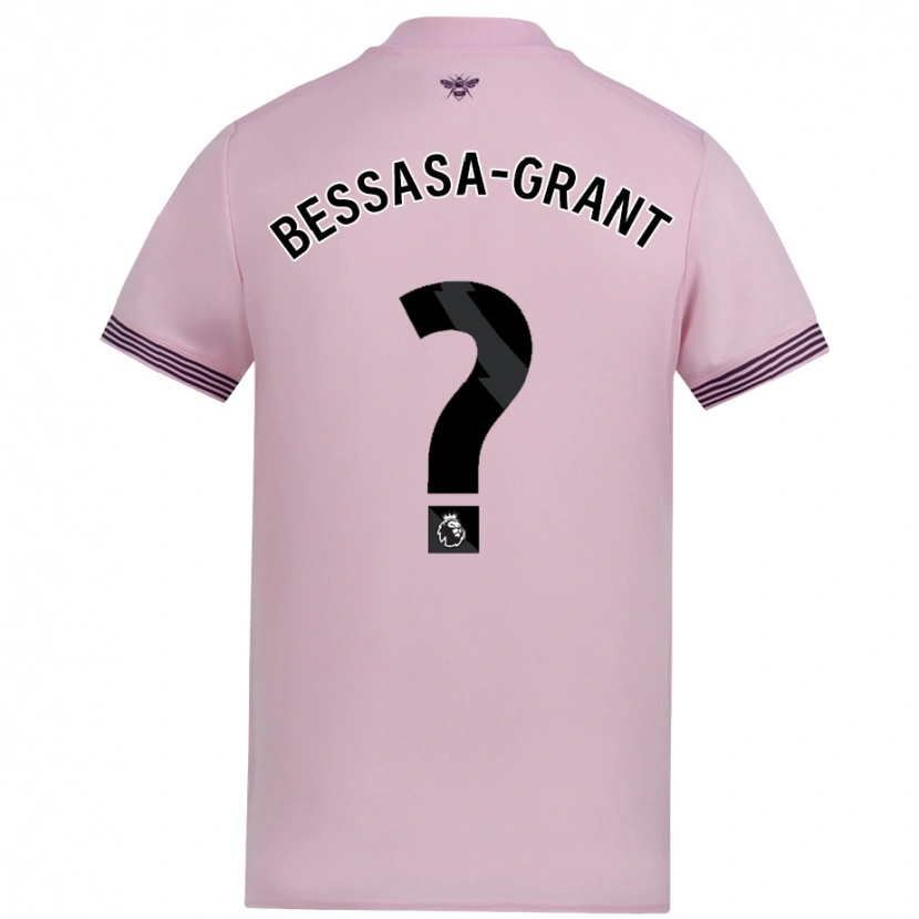 Danxen Heren Mekhai Bessasa-Grant #0 Roze Uitshirt Uittenue 2024/25 T-Shirt