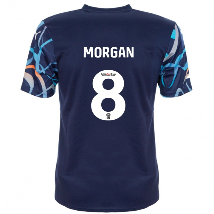 Danxen Heren Albie Morgan #8 Marineblauw Uitshirt Uittenue 2024/25 T-Shirt