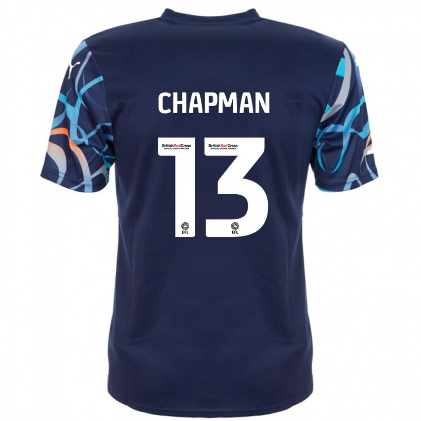 Danxen Heren Mackenzie Chapman #13 Marineblauw Uitshirt Uittenue 2024/25 T-Shirt