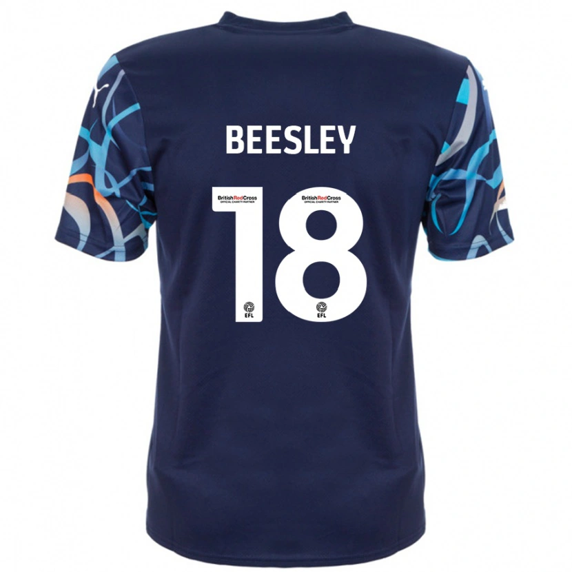 Danxen Heren Jake Beesley #18 Marineblauw Uitshirt Uittenue 2024/25 T-Shirt