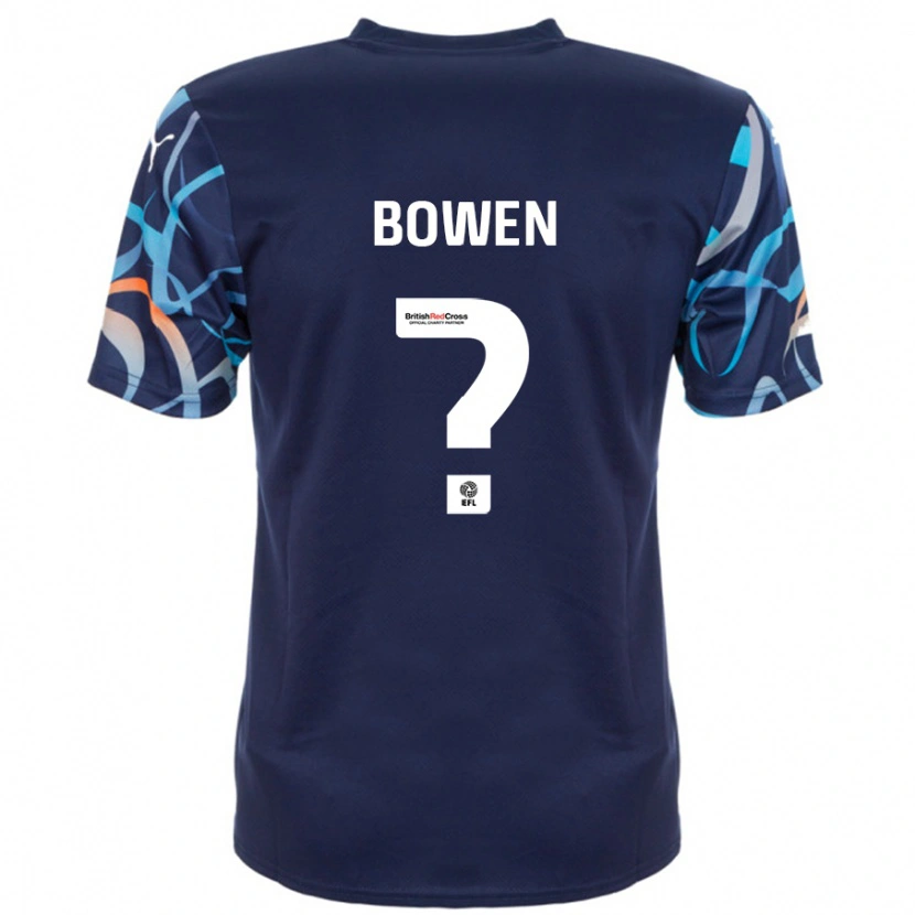 Danxen Heren Taylor Bowen #0 Marineblauw Uitshirt Uittenue 2024/25 T-Shirt