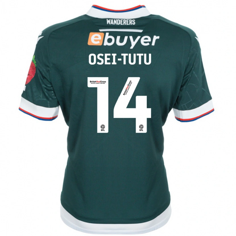 Danxen Heren Jordi Osei-Tutu #14 Donkergroen Uitshirt Uittenue 2024/25 T-Shirt