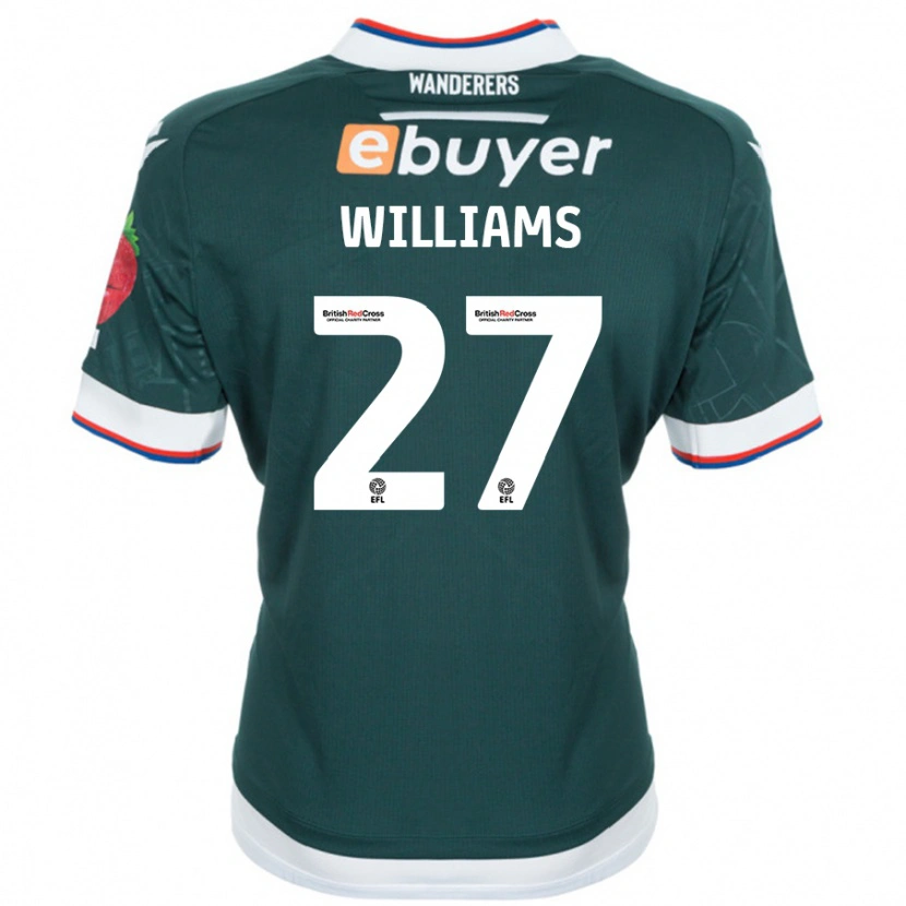 Danxen Heren Randell Williams #27 Donkergroen Uitshirt Uittenue 2024/25 T-Shirt