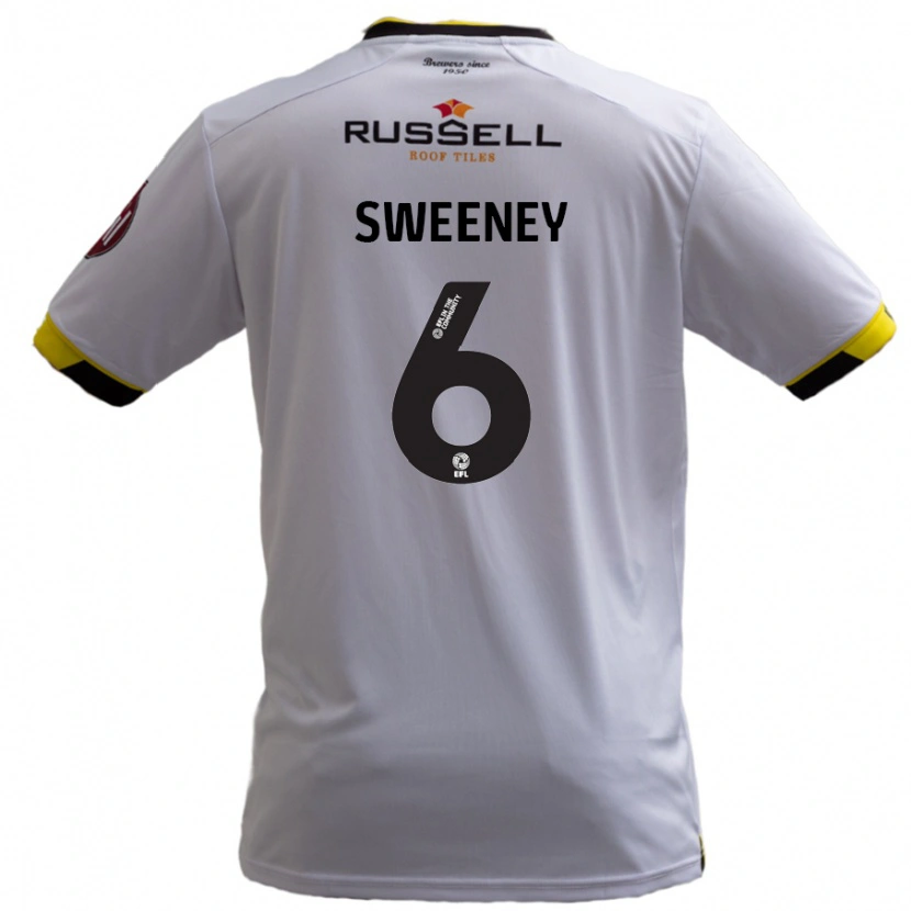 Danxen Heren Ryan Sweeney #6 Wit Uitshirt Uittenue 2024/25 T-Shirt