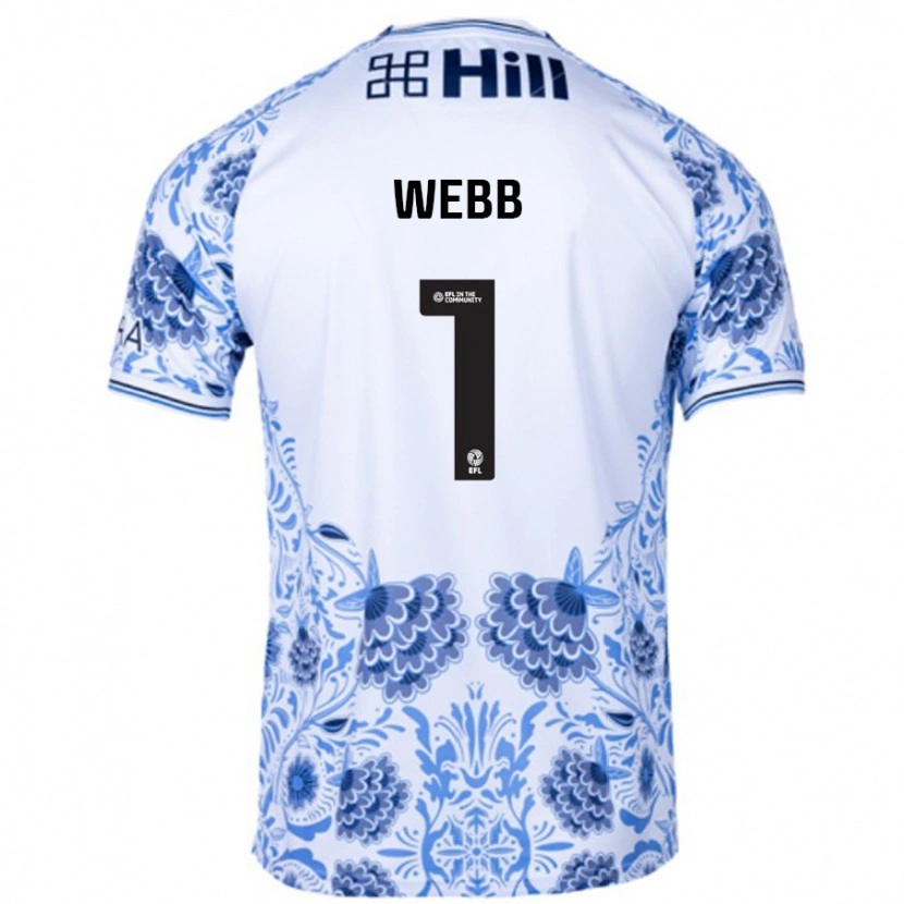 Danxen Heren Lauren Webb #1 Wit Blauw Uitshirt Uittenue 2024/25 T-Shirt