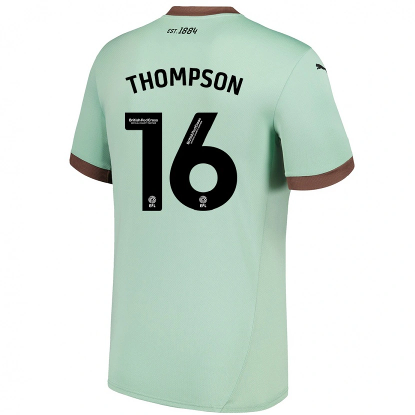 Danxen Heren Liam Thompson #16 Lichtgroen Uitshirt Uittenue 2024/25 T-Shirt