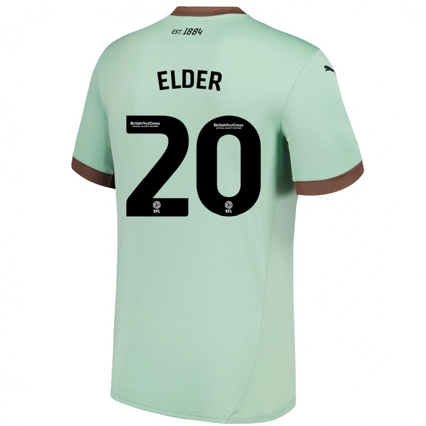 Danxen Heren Callum Elder #20 Lichtgroen Uitshirt Uittenue 2024/25 T-Shirt