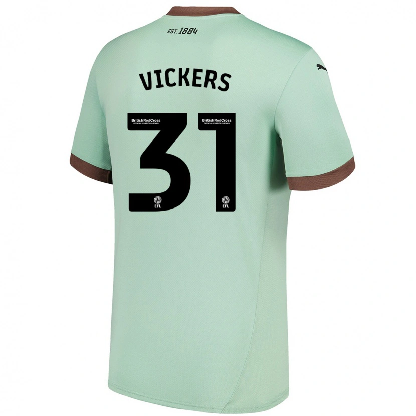 Danxen Heren Josh Vickers #31 Lichtgroen Uitshirt Uittenue 2024/25 T-Shirt