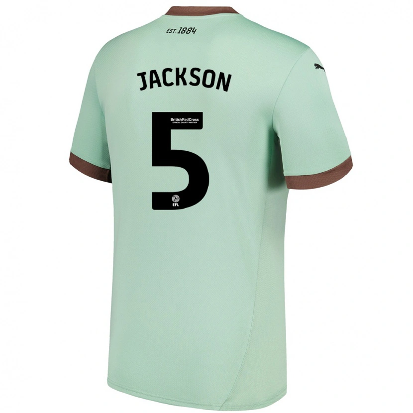 Danxen Heren Sarah Jackson #5 Lichtgroen Uitshirt Uittenue 2024/25 T-Shirt