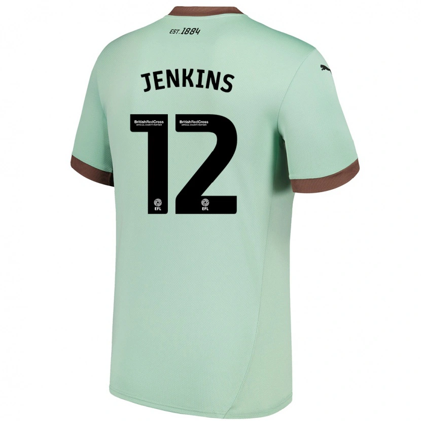 Danxen Heren Camille Jenkins #12 Lichtgroen Uitshirt Uittenue 2024/25 T-Shirt