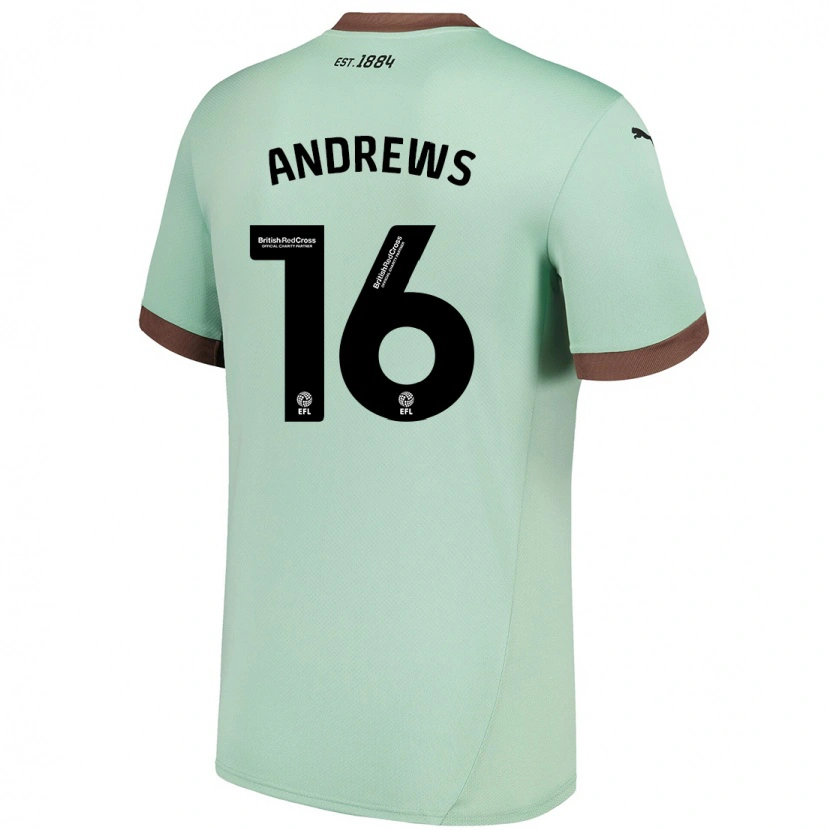 Danxen Heren Marli Rhodes-Andrews #16 Lichtgroen Uitshirt Uittenue 2024/25 T-Shirt