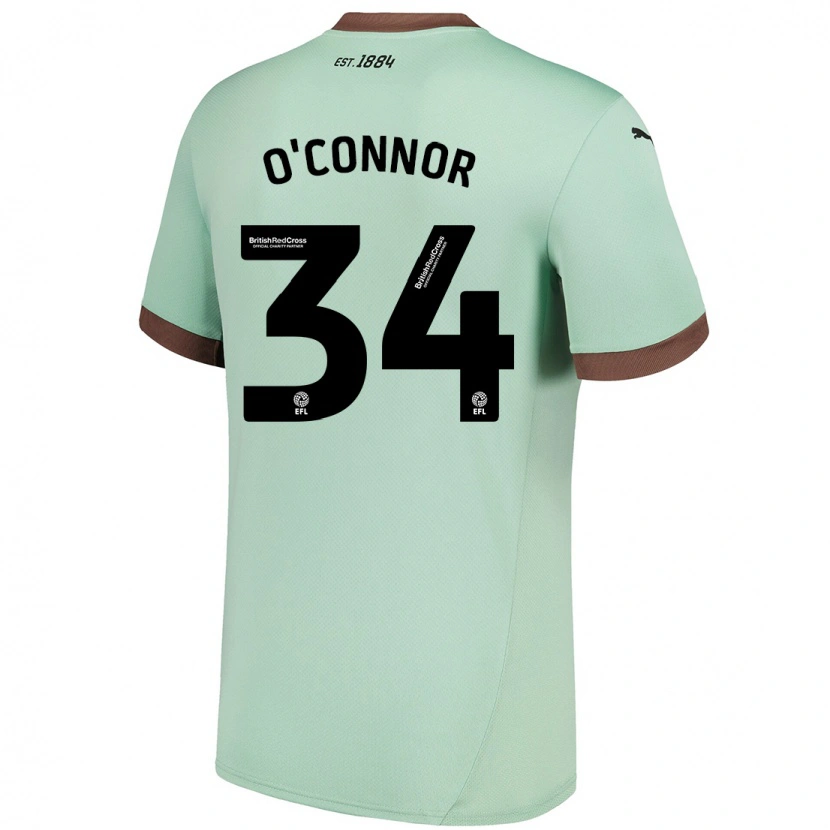 Danxen Heren Dolcie O'connor #34 Lichtgroen Uitshirt Uittenue 2024/25 T-Shirt