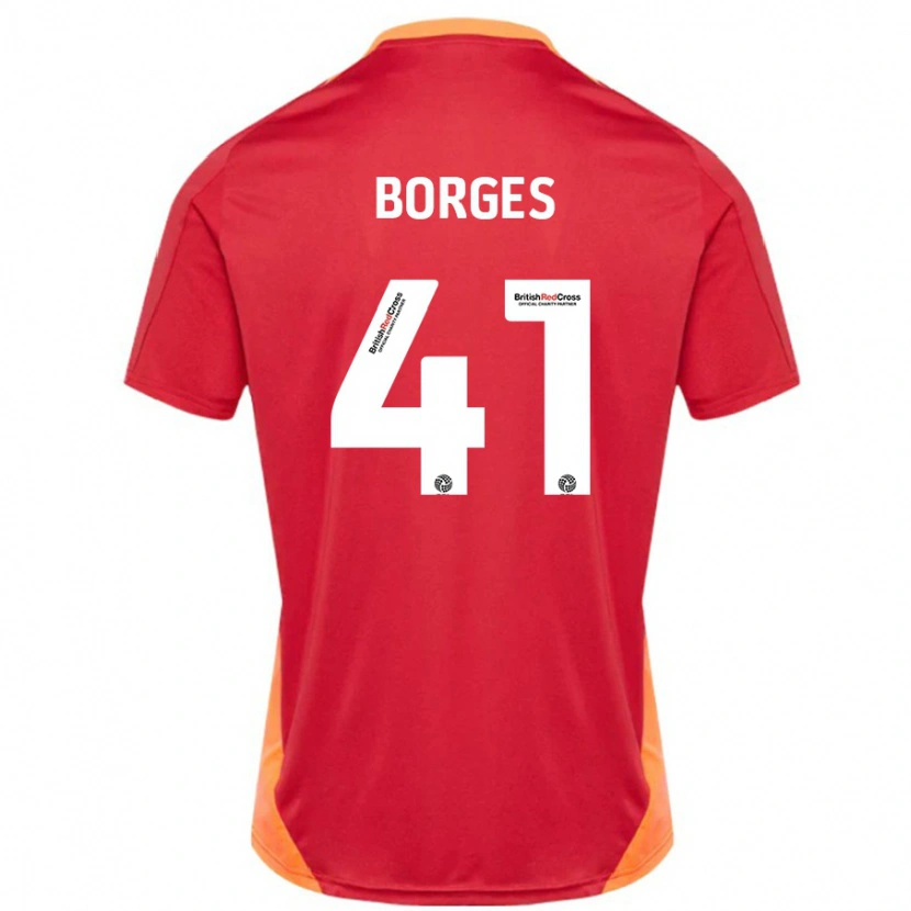 Danxen Heren Pedro Borges #41 Blauw Gebroken Wit Uitshirt Uittenue 2024/25 T-Shirt