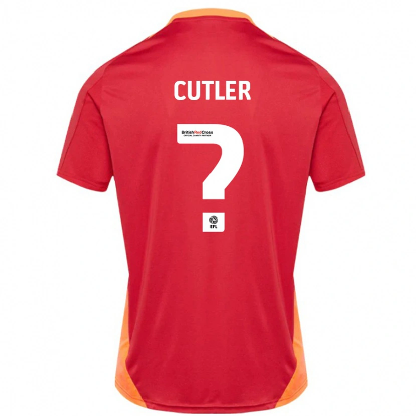 Danxen Heren Theo Cutler #0 Blauw Gebroken Wit Uitshirt Uittenue 2024/25 T-Shirt