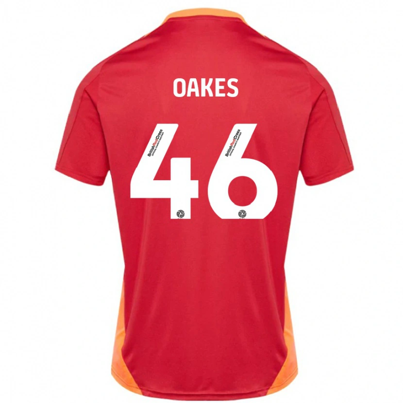 Danxen Heren Liam Oakes #46 Blauw Gebroken Wit Uitshirt Uittenue 2024/25 T-Shirt