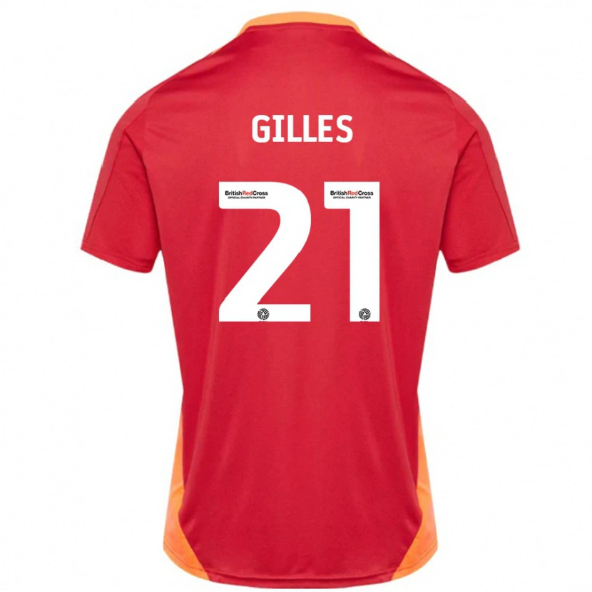 Danxen Heren Sophie Gilles #21 Blauw Gebroken Wit Uitshirt Uittenue 2024/25 T-Shirt